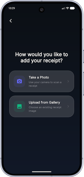 Splitly Add Receipt